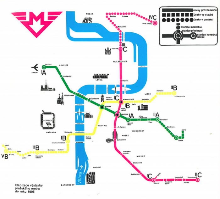 mapa_1985_s planem stavby do 1995