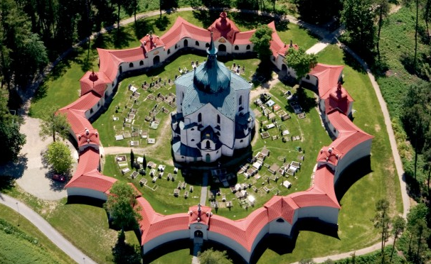 Jarní výlet na Zelenou horu za Santinim a poté rovnou do Želiva