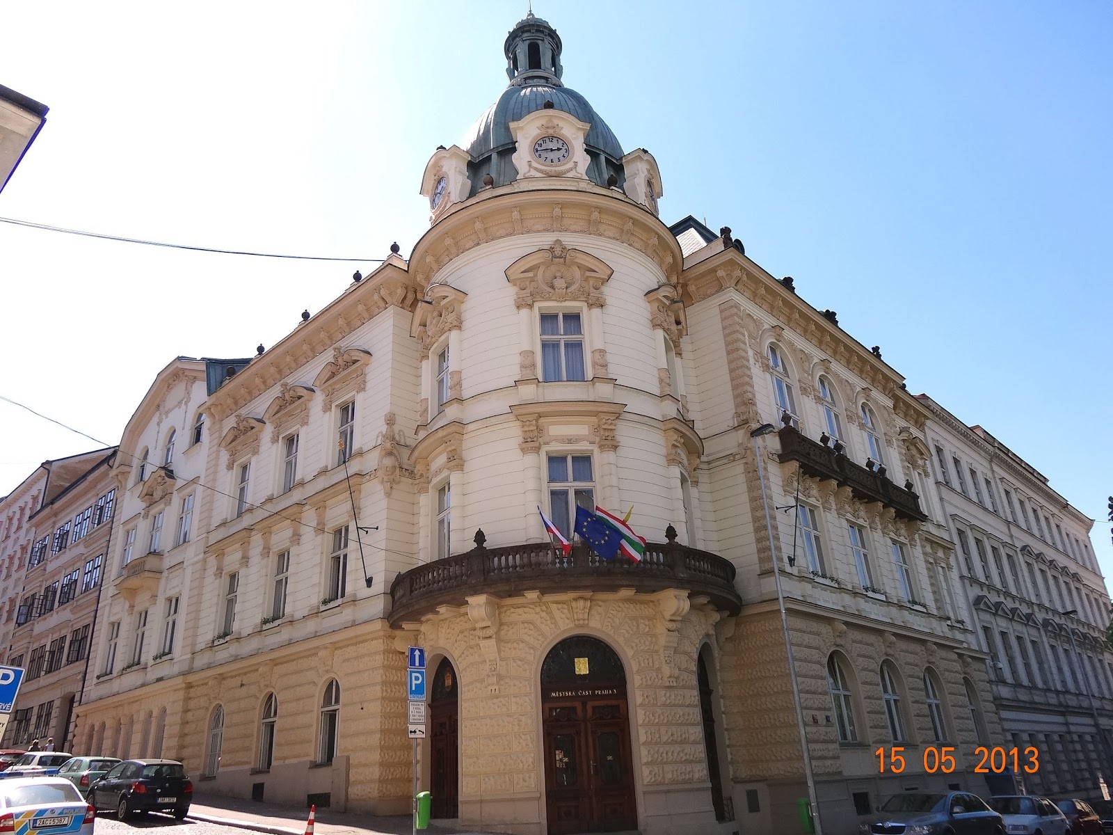 Neo-Renaissance city hall of Zizkov was built by architect John Simacek in 1889 - 1890 and inaugurated on the occasion of opening of the Anniversary Exhibition in 1891.