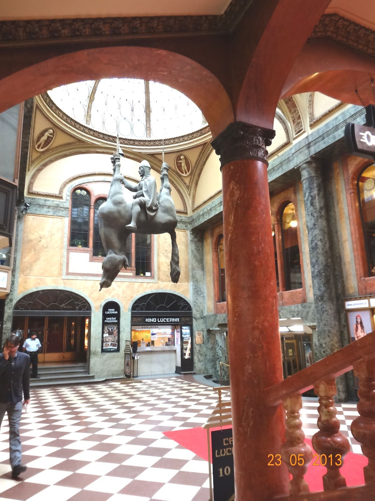 The central hall in Lucerna passage