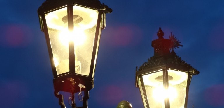 Gas lamps in Lesser Town