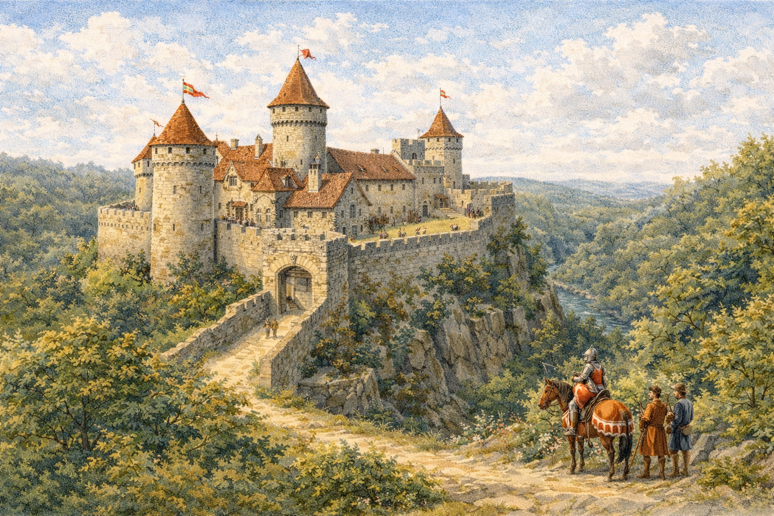 Po bývalém panství Václava IV. v Kunraticích